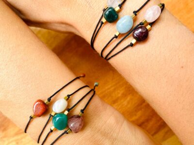 Pulsera y Collar de Piedras Energéticas Irregulares