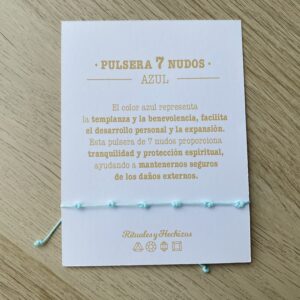 Pulsera de 7 Nudos personalizada · Un amuleto de protección que puedes personalizar con piedras naturales. - Imagen 9