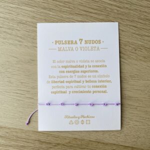 Pulsera de 7 Nudos personalizada · Un amuleto de protección que puedes personalizar con piedras naturales. - Imagen 11