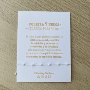 Pulsera de 7 Nudos personalizada · Un amuleto de protección que puedes personalizar con piedras naturales. - Imagen 14