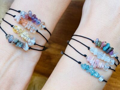 Pulsera de Piedras Energéticas Irregulares Pequeñas