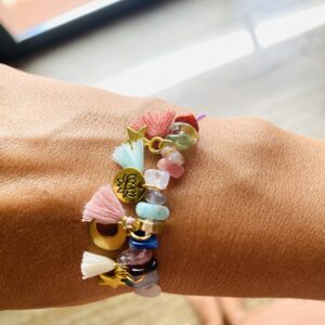 Pulsera personalizada · 15 piedras mini irregulares · Un amuleto delicado y lleno de intención - Imagen 2