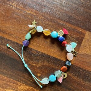 Pulsera personalizada · 15 piedras irregulares · Una joya mágica hecha solo para ti - Imagen 7
