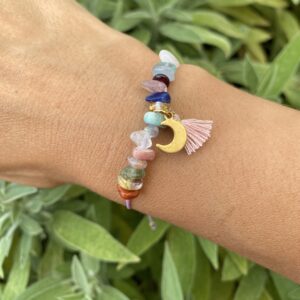Pulsera personalizada · 15 piedras mini irregulares · Un amuleto delicado y lleno de intención - Imagen 3
