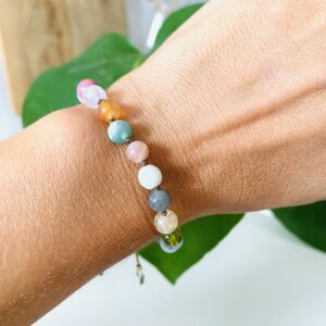 Pulsera personalizada · 20 piedras redondas de 6 mm