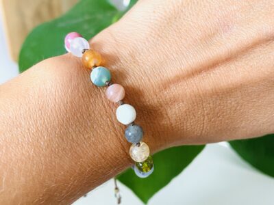 Pulsera personalizada · 20 piedras redondas de 6 mm