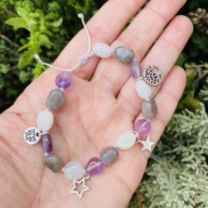 Pulsera personalizada · 15 piedras irregulares · Una joya mágica hecha solo para ti - Imagen 3