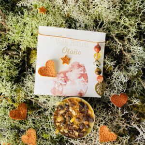 Pack Mágico de Otoño · Vela de Intención + Amuleto de Hoja
