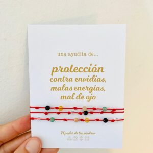 Pulsera de 7 Nudos personalizada · Un amuleto de protección que puedes personalizar con piedras naturales.