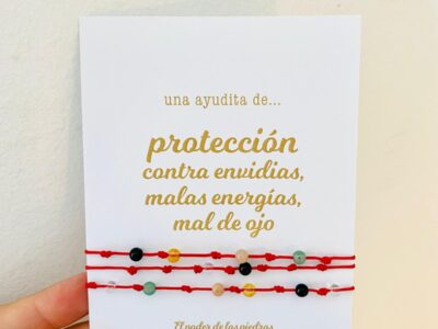 Pulsera de 7 Nudos personalizada · Un amuleto de protección que puedes personalizar con piedras naturales.